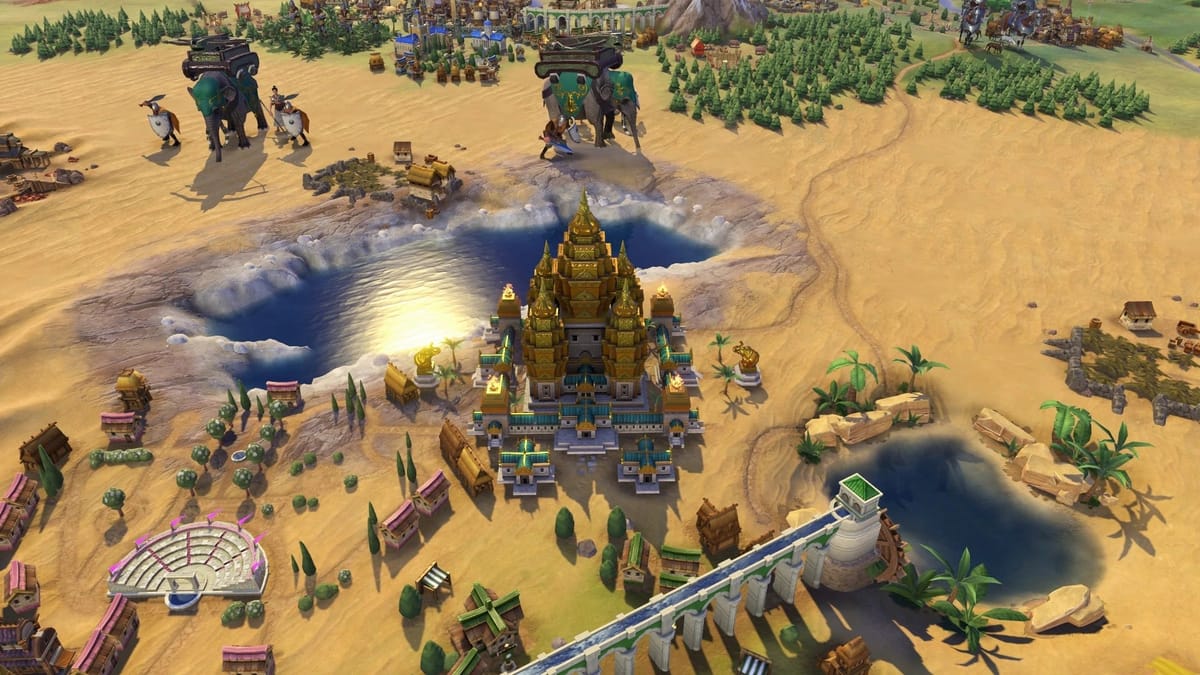 Angkor Wat in Sid Meier's Civilization VI: Rise and Fall