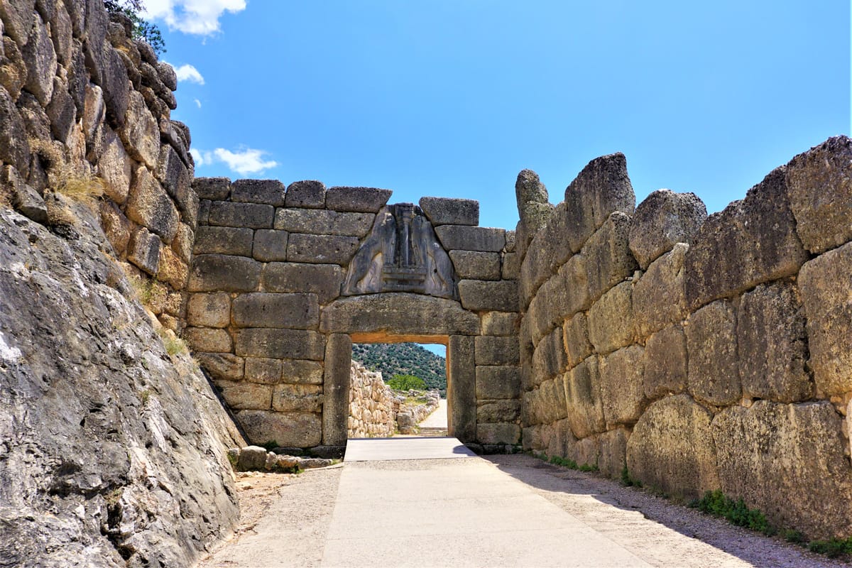 Cyclopean Walls and the Lion Gate of Mycenae