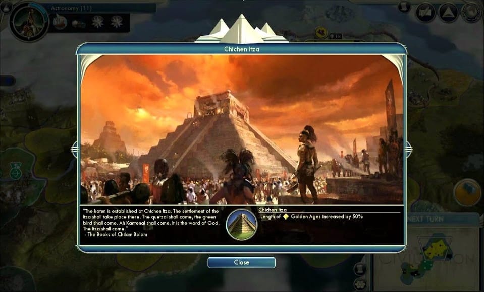 El Castillo (Temple of Kukulcán), Chichén Itzá in Sid Meier's Civilization V