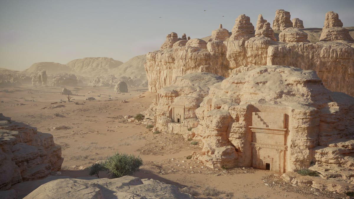 The Necropolis You Ride Into in Assassin's Creed Mirage: Valley of Memory