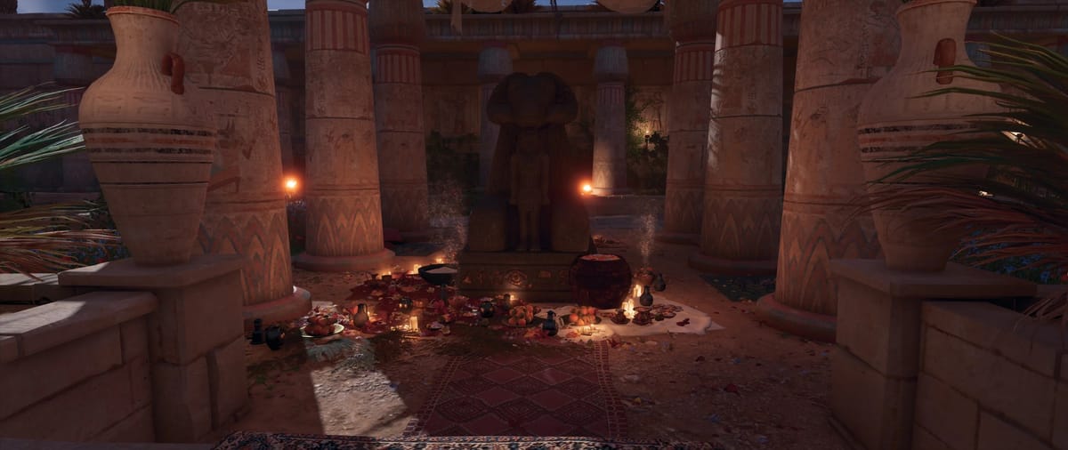 The Roof You Climb Onto in Assassin's Creed Origins: The Curse of the Pharaohs