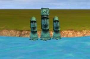 The Moai of Rapa Nui in Sid Meier's Civilization IV: Beyond the Sword
