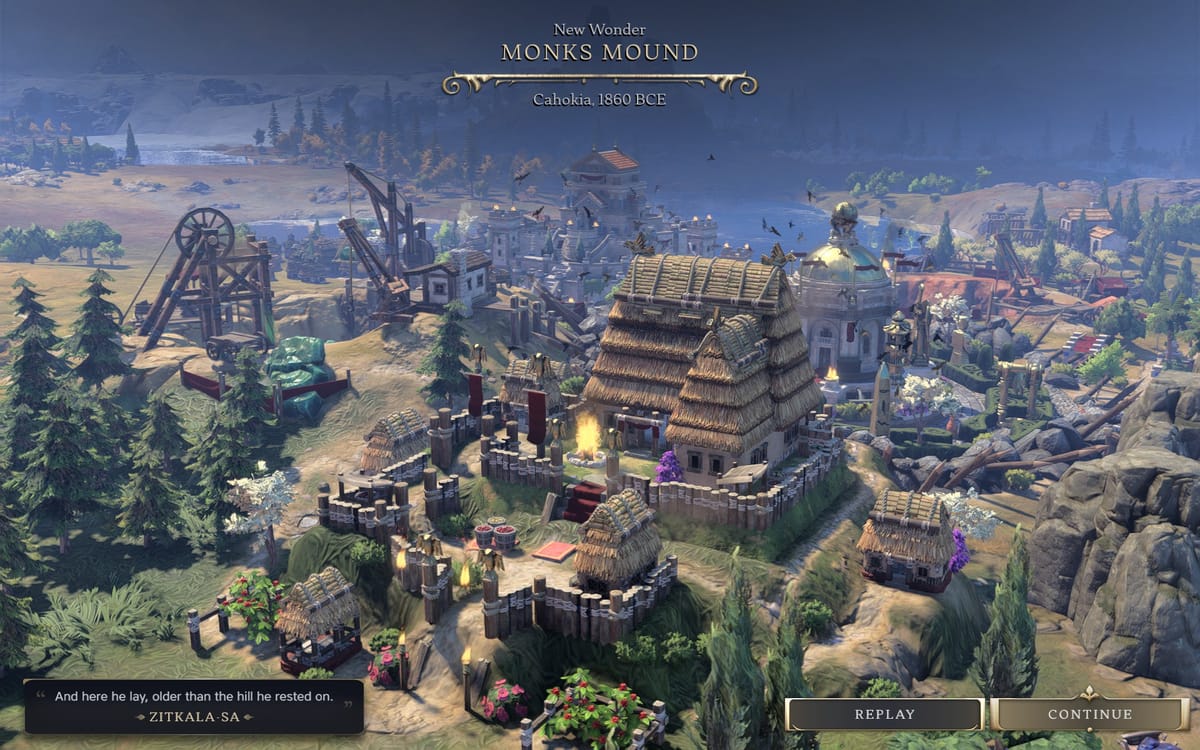 The Mound You Build as Cahokia in Sid Meier's Civilization VII