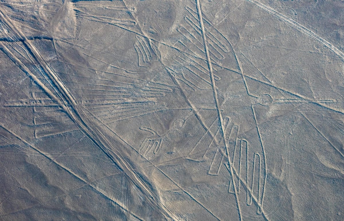 "The Condor," one of the largest bird figures on the pampa, with a wingspan stretching well over 100 metres.