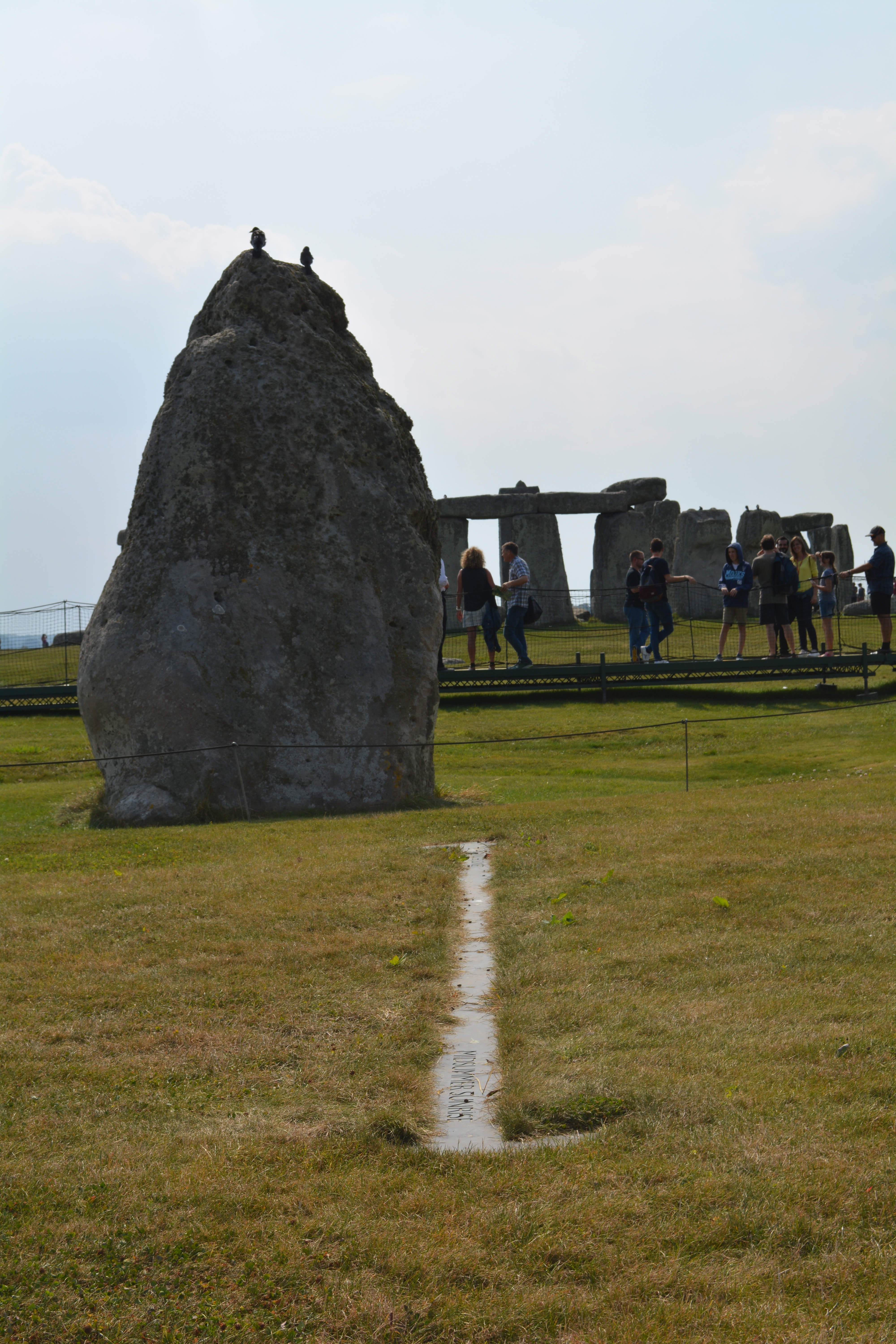 The Heel Stone, outside the monument's northeast entrance, marks the direction of midsummer sunrise.